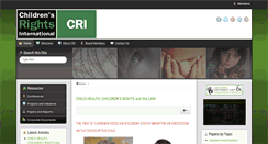 Desktop Screenshot of childjustice.org